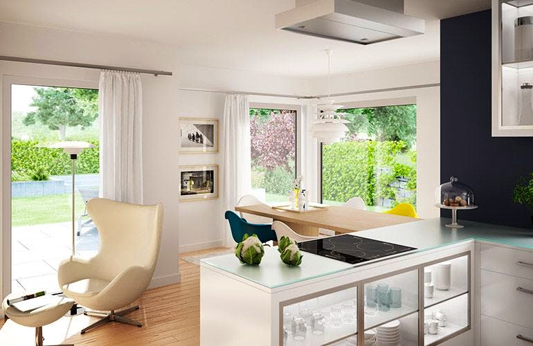 Fertighaus EVOLUTION 124 V2 von Bien-Zenker Schlüsselfertig ab 349093€, Satteldach-Klassiker Innenansicht 1
