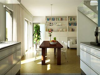 Fertighaus EVOLUTION 136 V5 von Bien-Zenker Schlüsselfertig ab 388019€, Pultdachhaus Innenansicht 1