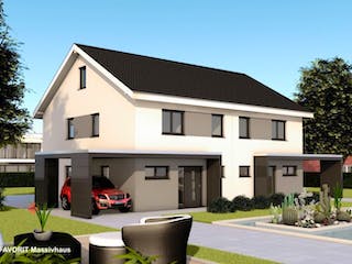 Massivhaus Finesse 110 von FAVORIT Massivhaus (alt) Schlüsselfertig ab 229020€, Außenansicht 1