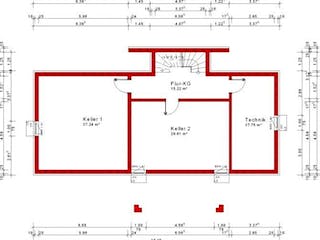Massivhaus Flachdach Version 21 von Grundsteinhaus Schlüsselfertig ab 234500€, Stadtvilla Grundriss 3