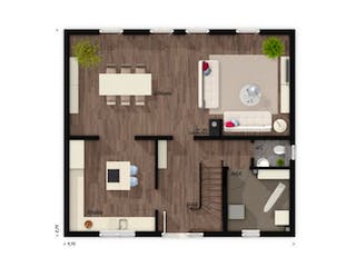 Massivhaus Flair 125 Süd von Town & Country Haus Deutschland Schlüsselfertig ab 156590€,  Grundriss 2