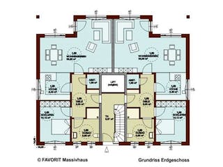 Massivhaus Format 4-333 von FAVORIT Massivhaus (alt) Schlüsselfertig ab 702250€,  Grundriss 1