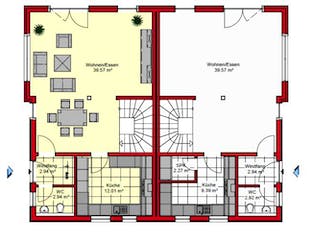 Massivhaus Frankfurt 147 von PRO-IM Neo, Grundriss 2