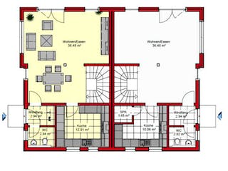 Massivhaus Frankfurt 153 von PRO-IM Neo, Grundriss 2