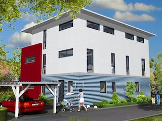 Massivhaus Frankfurt 156 von PRO-IM Neo,  Außenansicht 1
