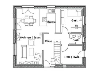 Massivhaus FUN von Kagebau, Grundriss 2