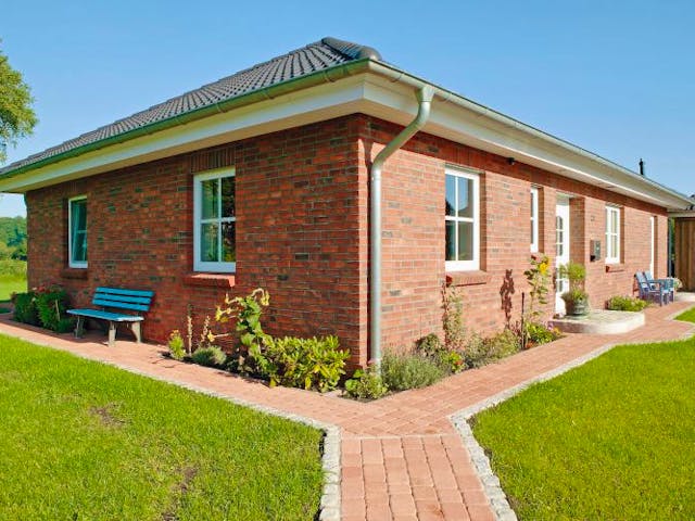 Massivhaus Hans Christiansen 132 von Stoll Haus Schlüsselfertig ab 200200€, Bungalow Außenansicht 1
