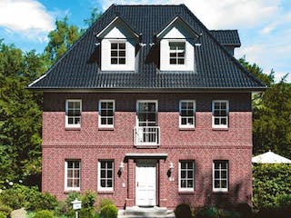 Massivhaus HANSEATIC von Kagebau, Stadtvilla Außenansicht 2
