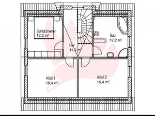 Massivhaus Haus Birke 140 von Baufuchs-Massivhaus Schlüsselfertig ab 241400€, Grundriss 1