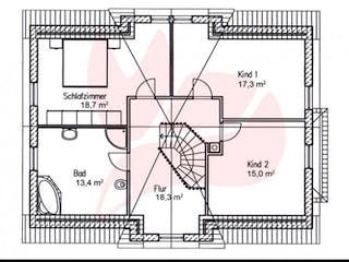 Massivhaus Haus Birke 170 von Baufuchs-Massivhaus Schlüsselfertig ab 297700€,  Grundriss 1