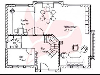 Massivhaus Haus Birke 170 von Baufuchs-Massivhaus Schlüsselfertig ab 297700€,  Grundriss 2