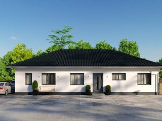 Massivhaus IL-3-112 von Elbe-Haus®, Bungalow Außenansicht 1