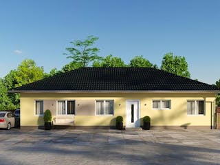 Massivhaus IL-3-112 von Elbe-Haus®, Bungalow Außenansicht 4