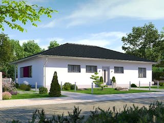 Massivhaus IL-3-122 von Elbe-Haus, Bungalow Außenansicht 1