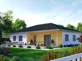 Massivhaus IL-3-122 von Elbe-Haus, Bungalow Außenansicht 3
