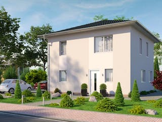 Massivhaus IL-6-119 von Elbe-Haus®, Stadtvilla Außenansicht 3