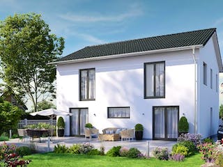 Massivhaus IL-6-168 von Elbe-Haus, Stadtvilla Außenansicht 1