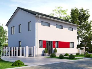 Massivhaus IL-6-168 von Elbe-Haus, Stadtvilla Außenansicht 4