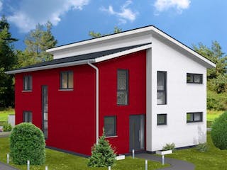 Massivhaus Köln 201 von PRO-IM Neo, Stadtvilla Außenansicht 1