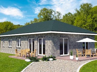 Massivhaus LIFETIME von Kagebau, Bungalow Außenansicht 1