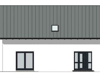 Massivhaus Satteldachhaus Version 142 von Grundsteinhaus Schlüsselfertig ab 221600€,  Außenansicht 5