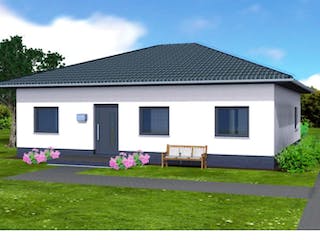 Massivhaus SL Bungalow 79 von SL Bau, Bungalow Außenansicht 1