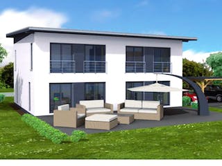 Massivhaus SL Stadtvilla 155 von SL Bau, Stadtvilla Außenansicht 1