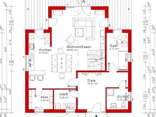 Massivhaus Stadthaus Version 11 von Grundsteinhaus Schlüsselfertig ab 323900€, Stadtvilla Grundriss 3