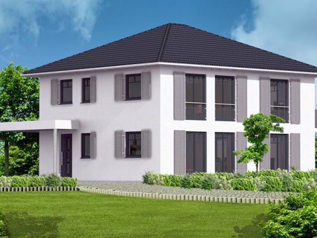 Massivhaus Stadtvilla 1 von Massive Wohnbau, Stadtvilla Außenansicht 1