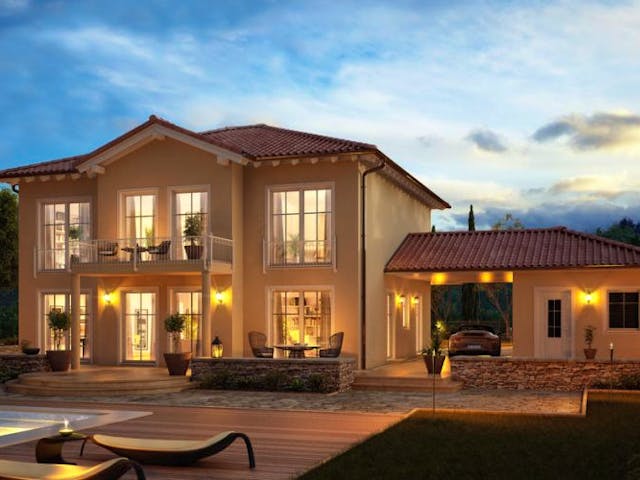 Massivhaus STADTVILLA AURELIO von Kern-Haus Chemnitz Schlüsselfertig ab 525900€, Stadtvilla Außenansicht 1 Massivhaus STADTVILLA AURELIO von Kern-Haus Chemnitz Schlüsselfertig ab 525900€, Stadtvilla Außenansicht 1