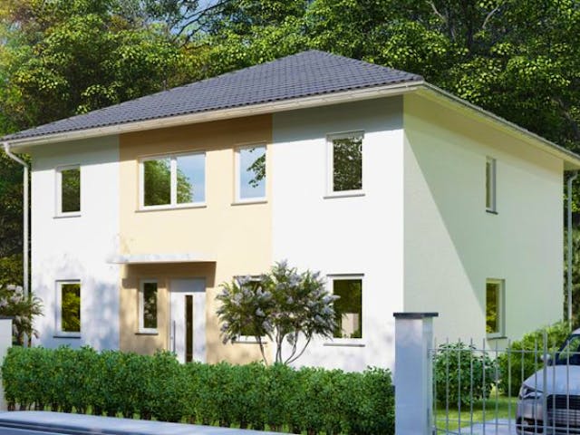 Massivhaus Stadtvilla BERLIN von Aktuell Bau, Stadtvilla Außenansicht 1