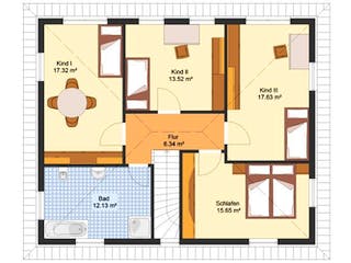 Massivhaus Stadtvilla GRÜNHEIDE von Aktuell Bau, Stadtvilla Grundriss 2