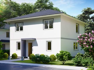 Massivhaus Stadtvilla KARLSHORST von Aktuell Bau, Stadtvilla Außenansicht 1