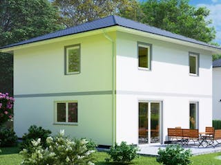 Massivhaus Stadtvilla KARLSHORST von Aktuell Bau, Stadtvilla Außenansicht 2