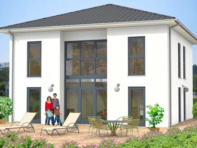 Massivhaus Stadtvilla Kroppach 40-008 von Econ Das Haus, Stadtvilla Außenansicht 1