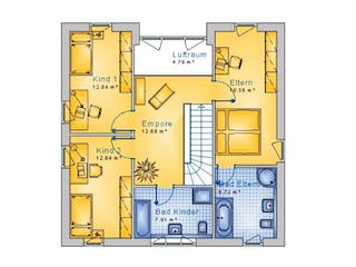 Massivhaus Stadtvilla Kroppach 40-008 von Econ Das Haus, Stadtvilla Grundriss 2