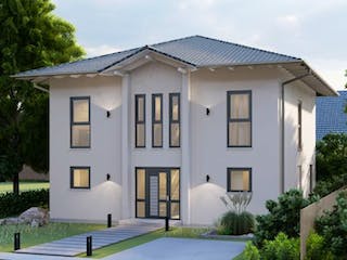 Massivhaus Stadtvilla Meckenheim 40-032 von Econ Das Haus, Außenansicht 1