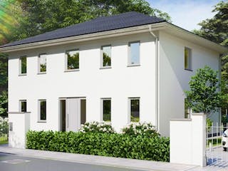 Massivhaus Stadtvilla PANKOW von Aktuell Bau, Stadtvilla Außenansicht 2