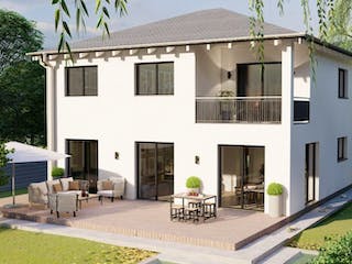 Massivhaus Stadtvilla Polch 40-035 von Econ Das Haus,  Außenansicht 1