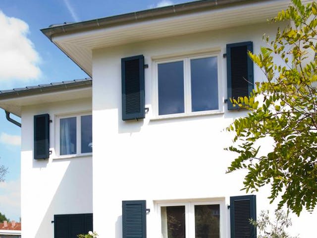 Massivhaus Stadtvilla Sander von Zaunmüller Massivhaus, Stadtvilla Außenansicht 4