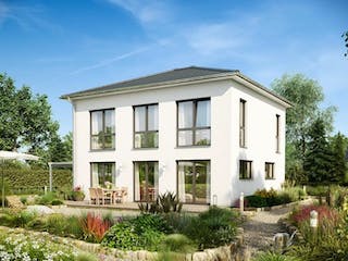 Massivhaus STADTVILLA SIGNUS von Kern-Haus Chemnitz Schlüsselfertig ab 357900€, Stadtvilla Außenansicht 1