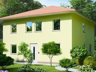 Massivhaus Stadtvilla VERONA von Aktuell Bau, Stadtvilla Außenansicht 2