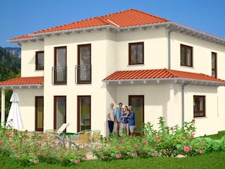 Massivhaus Stadtvilla Wissen 50-016 von Econ Das Haus, Stadtvilla Außenansicht 1