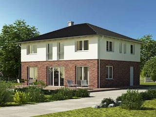 Massivhaus Stadtvilla von Elmbau, Stadtvilla Außenansicht 1