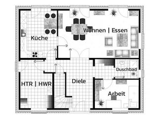 Massivhaus TANNENKAMP von Kagebau, Stadtvilla Grundriss 2