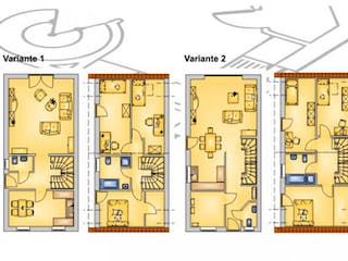 Massivhaus Twin 2.2 ID-Massivhaus von CASA Haus Ausbauhaus ab 109850€,  Grundriss 1