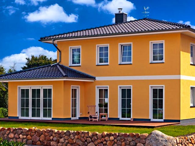Massivhaus Villa Verona von ROTH MASSIVHAUS, Stadtvilla Außenansicht 2