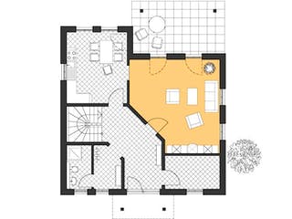 Massivhaus Villa Verona von ROTH-MASSIVHAUS, Stadtvilla Grundriss 2