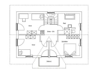 Fertighaus Vitalhaus Bad Reichenhall von Regnauer Hausbau, Satteldach-Klassiker Grundriss 1