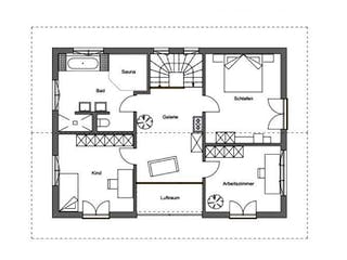 Fertighaus Vitalhaus Bayerisch Gmain von Regnauer Hausbau Schlüsselfertig ab 572475€, Grundriss 2